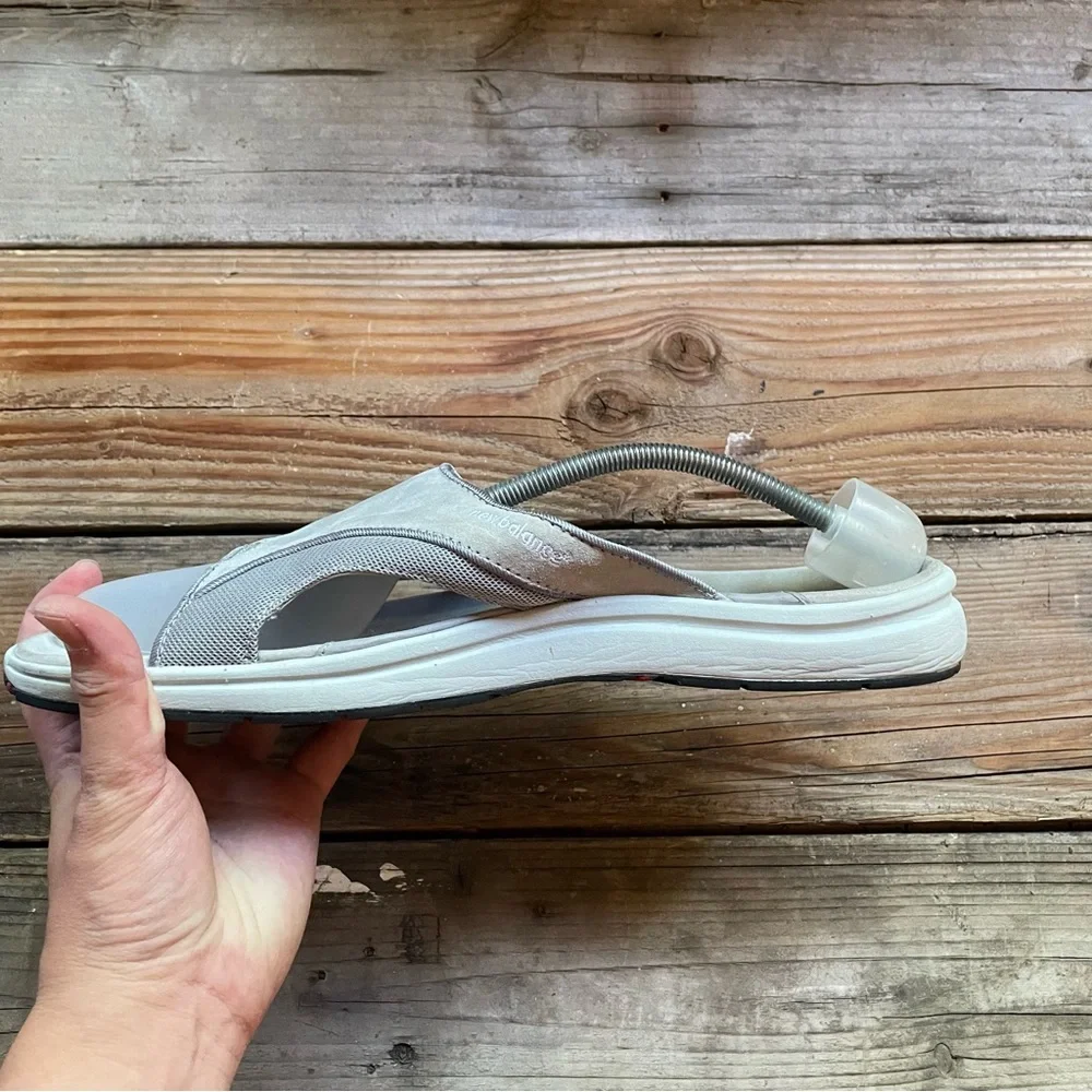 Rare Men New Balance 992 Grey Sandals Slippers Slides Flip Flops